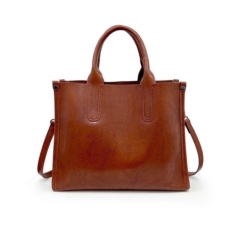 Fashion Large Capacity Tote Bags Luxurious Designer Brand Women's Shoulder Bag High Quality Leather Solid Color Crossbody Bags
