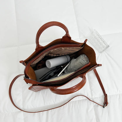Fashion Large Capacity Tote Bags Luxurious Designer Brand Women's Shoulder Bag High Quality Leather Solid Color Crossbody Bags