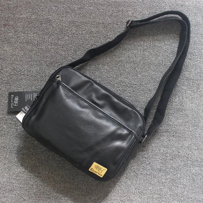 Fashion Leather Men's Shoulder Korean Style Male Crossbody Large Capacity Messenger iPad Bag Casual Man Handbag