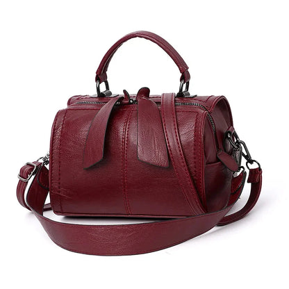 Fashion Leather Women's Shoulder Small Ladies Purses and Handbags Casual Crossbody Messenger s Trendy Female Pillow Bag