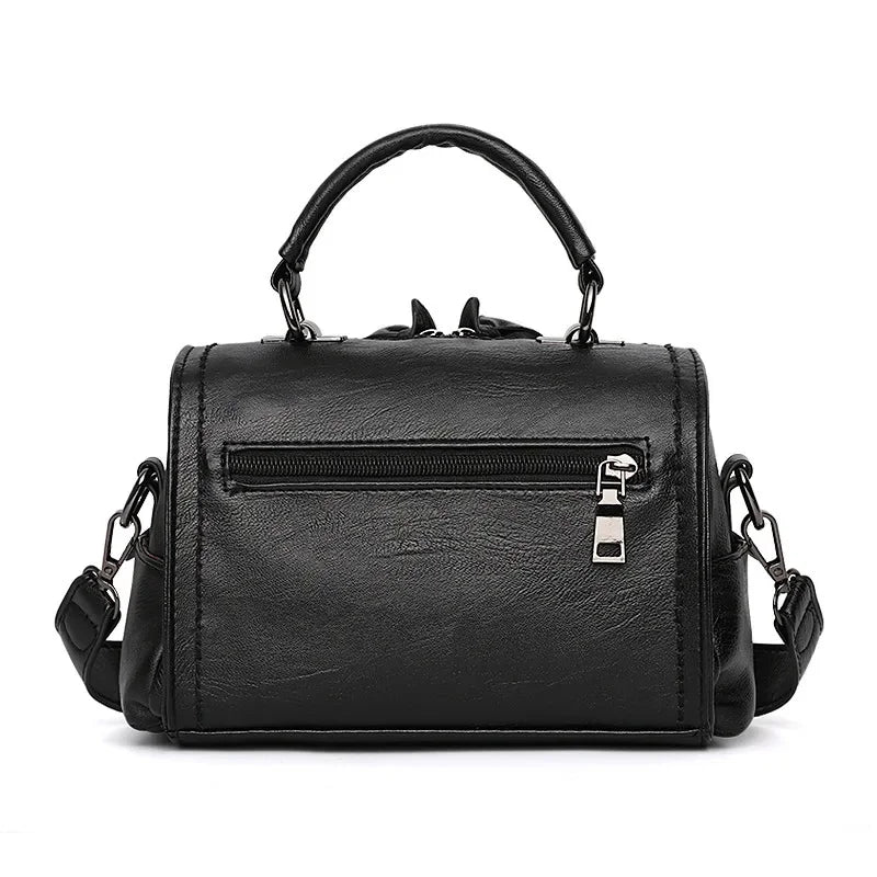 Fashion Leather Women's Shoulder Small Ladies Purses and Handbags Casual Crossbody Messenger s Trendy Female Pillow Bag