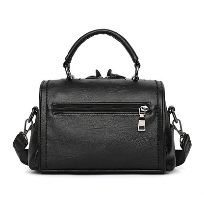 Fashion Leather Women's Shoulder Small Ladies Purses and Handbags Casual Crossbody Messenger s Trendy Female Pillow Bag