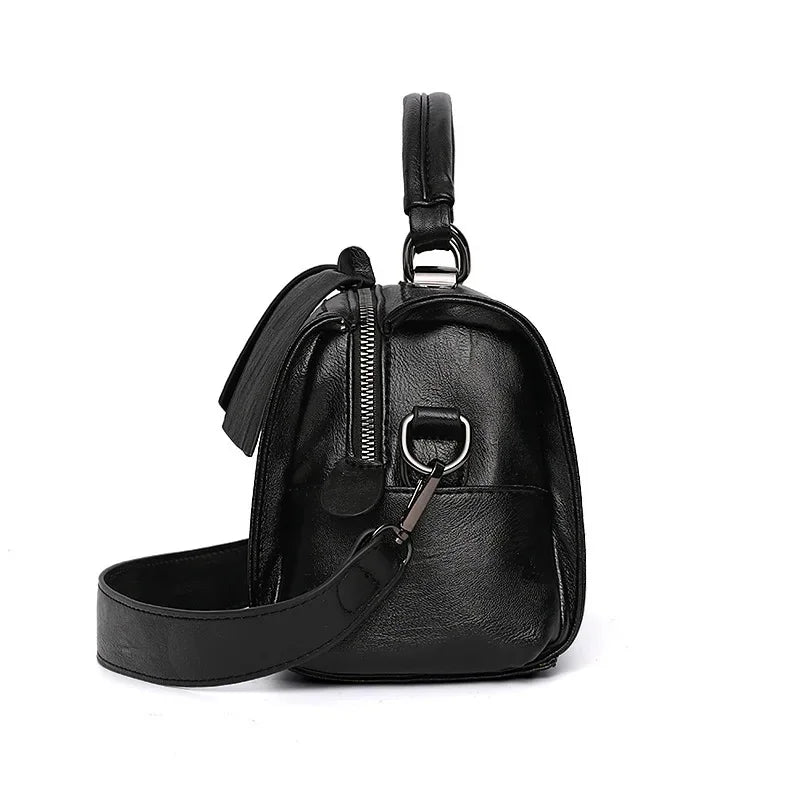 Fashion Leather Women's Shoulder Small Ladies Purses and Handbags Casual Crossbody Messenger s Trendy Female Pillow Bag