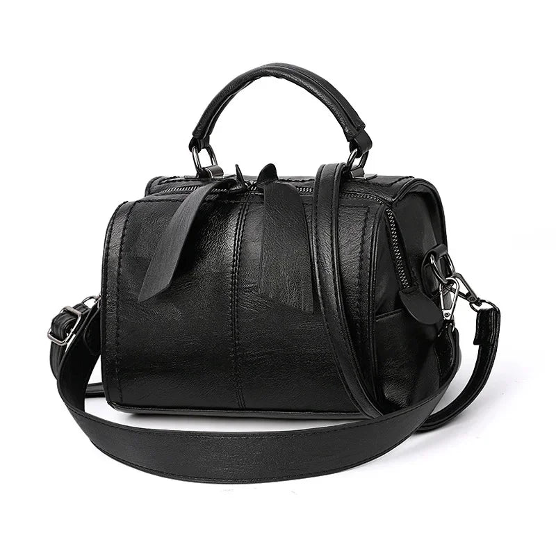 Fashion Leather Women's Shoulder Small Ladies Purses and Handbags Casual Crossbody Messenger s Trendy Female Pillow Bag