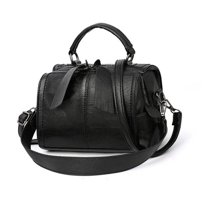 Fashion Leather Women's Shoulder Small Ladies Purses and Handbags Casual Crossbody Messenger s Trendy Female Pillow Bag