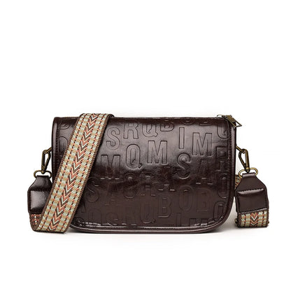 Fashion Letter Messenger Bag For Women Luxury High Quality PU Leather Ladies Handbag Crossbody Shoulder Bag Female Purse Sacs