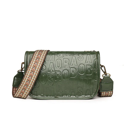Fashion Letter Messenger Bag For Women Luxury High Quality PU Leather Ladies Handbag Crossbody Shoulder Bag Female Purse Sacs