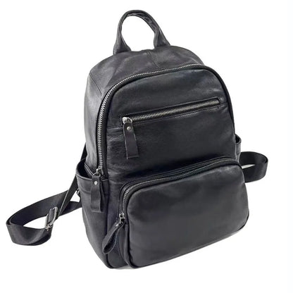 Fashion Luxury Genuine Leather Shoulder Backpacks Large Capacity Travel Bag Waterproof Wear-resistant Compute Bags Mochila