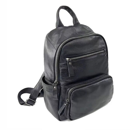 Fashion Luxury Genuine Leather Shoulder Backpacks Large Capacity Travel Bag Waterproof Wear-resistant Compute Bags Mochila
