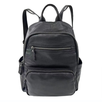 Fashion Luxury Genuine Leather Shoulder Backpacks Large Capacity Travel Bag Waterproof Wear-resistant Compute Bags Mochila