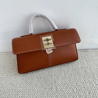 Fashion Luxury Ladies Handbag High Quality Stance Wallet Genuine Leather Designer Square Bag Commuter Crossbody Shoulder Bag