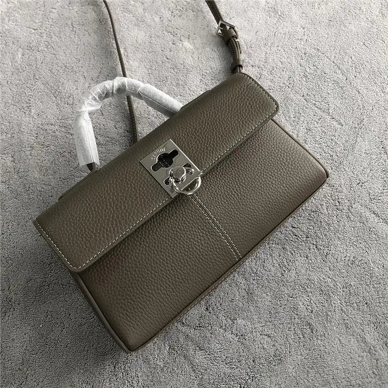 Fashion Luxury Ladies Handbag High Quality Stance Wallet Genuine Leather Designer Square Bag Commuter Crossbody Shoulder Bag