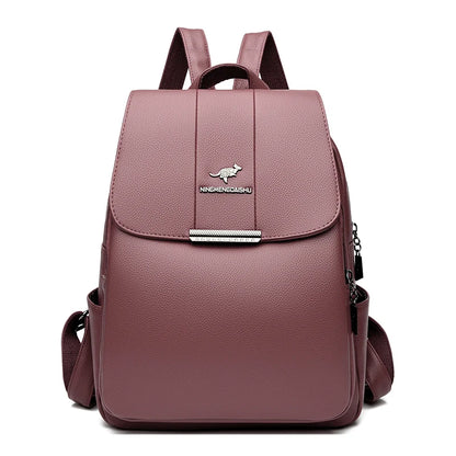 Fashion Luxury Ladies Travel Knapsack Girls Shoulder School Bags Cowhide Sac Mochila High Quality Genuine Leather Women Backpack