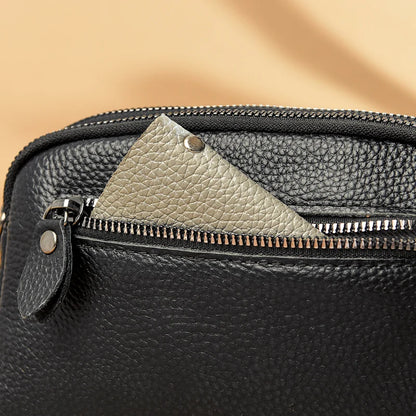 Fashion Luxury Solid Color Cowhide Women Bags Handbag High Quality Genuine Leather Female Shoulder Crossbody Bag Ladies Tote Sac