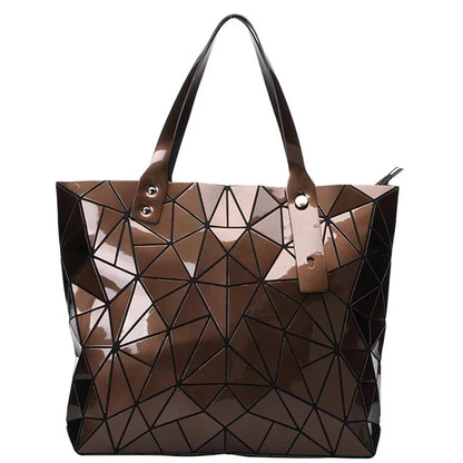 Fashion Luxury bag Women Top-Handle New Designer Famous Brand Lady Shoulder Bag Bright Geometry Female Handbags Totes