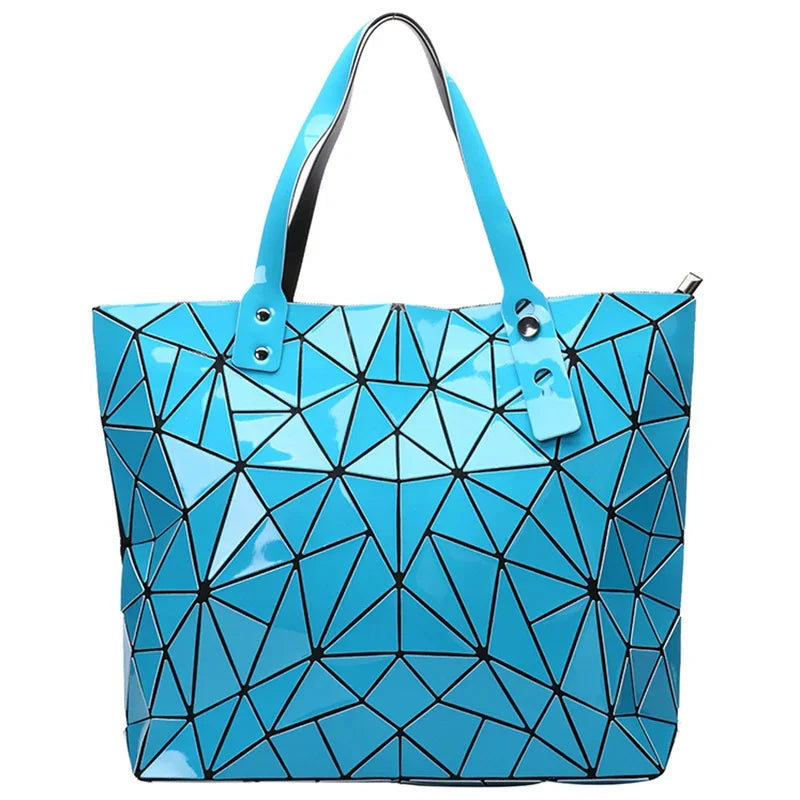 Fashion Luxury bag Women Top-Handle New Designer Famous Brand Lady Shoulder Bag Bright Geometry Female Handbags Totes