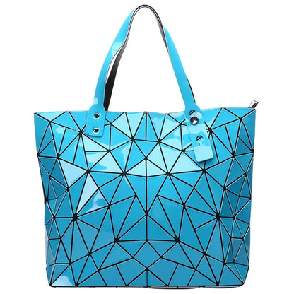 Fashion Luxury bag Women Top-Handle New Designer Famous Brand Lady Shoulder Bag Bright Geometry Female Handbags Totes