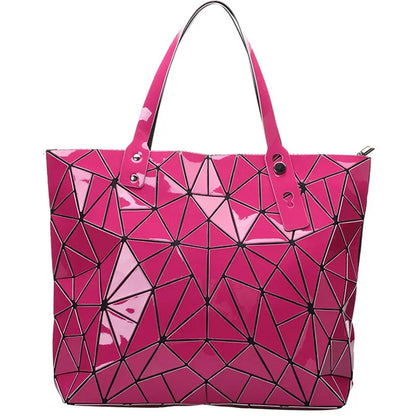 Fashion Luxury bag Women Top-Handle New Designer Famous Brand Lady Shoulder Bag Bright Geometry Female Handbags Totes