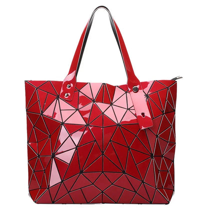 Fashion Luxury bag Women Top-Handle New Designer Famous Brand Lady Shoulder Bag Bright Geometry Female Handbags Totes