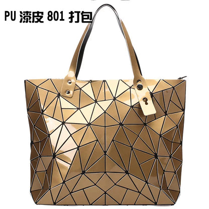 Fashion Luxury bag Women Top-Handle New Designer Famous Brand Lady Shoulder Bag Bright Geometry Female Handbags Totes