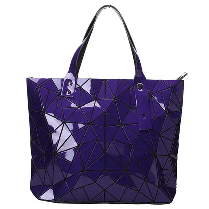 Fashion Luxury bag Women Top-Handle New Designer Famous Brand Lady Shoulder Bag Bright Geometry Female Handbags Totes