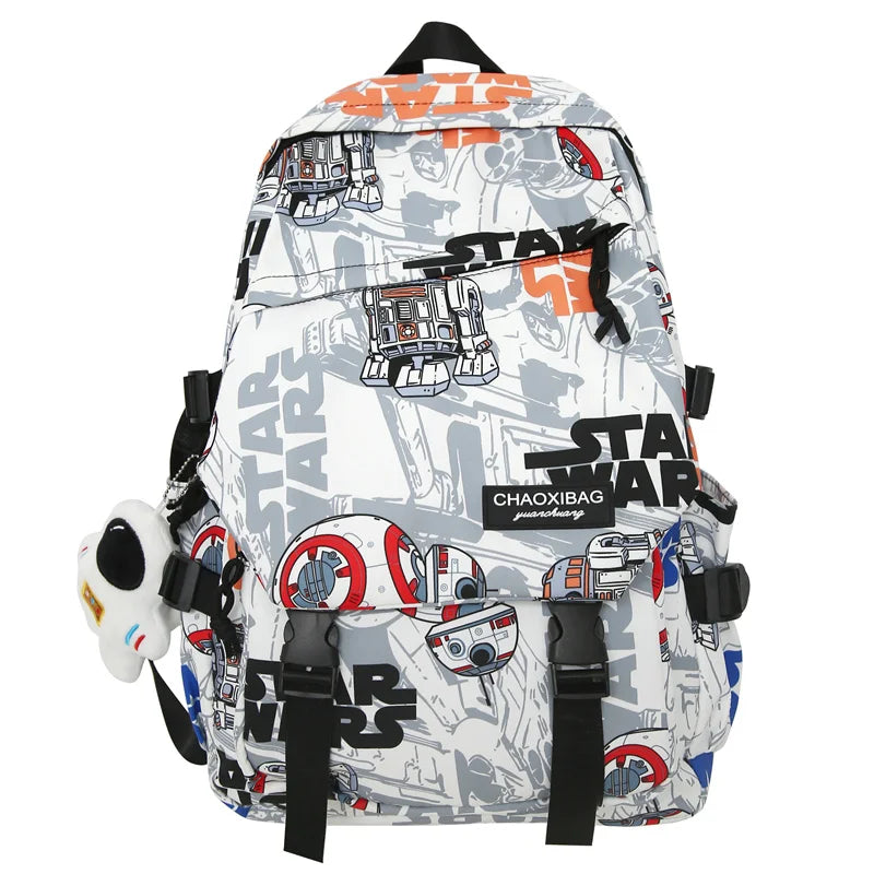 Fashion Male Women Waterproof Nylon Cartoon College Backpack Girl Boy Printing Laptop Female Men Travel Book Lady School Bag New