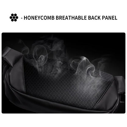 Fashion Men Chest Bag 2024 Lightweight PVC Waterproof Multi-functional Leisure Outdoor Zipper Anti-theft Waist Packs for Male