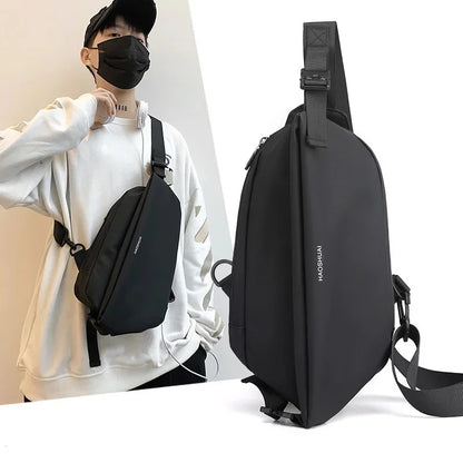 Fashion Men Chest Bag Pack Nylon Sling Backpack Knapsack Daypack Waterproof Male Small Messenger Cross body Rucksack Bags