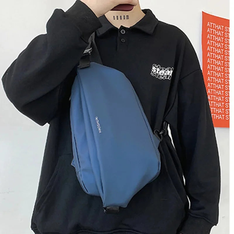 Fashion Men Chest Bag Pack Nylon Sling Backpack Knapsack Daypack Waterproof Male Small Messenger Cross body Rucksack Bags