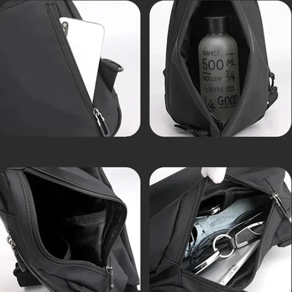 Fashion Men Chest Bag Pack Nylon Sling Backpack Knapsack Daypack Waterproof Male Small Messenger Cross body Rucksack Bags