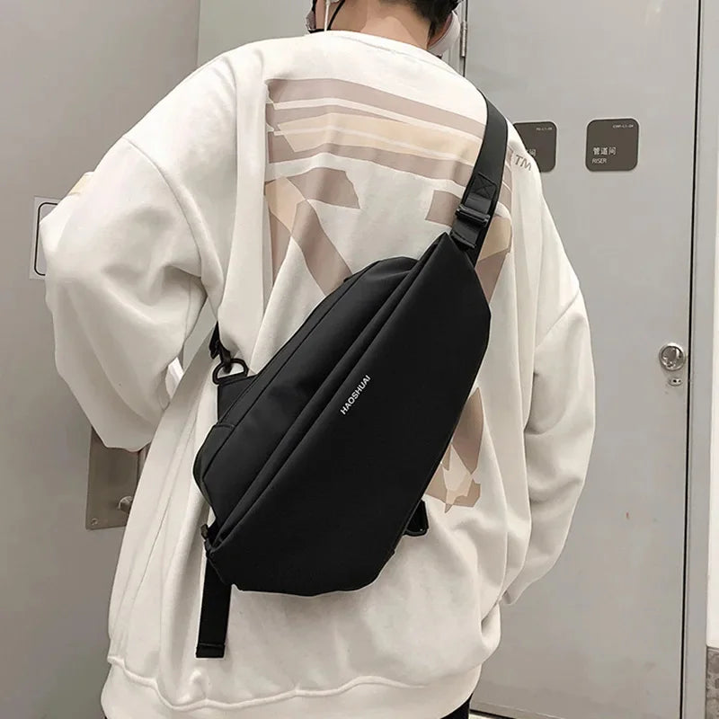 Fashion Men Chest Bag Pack Nylon Sling Backpack Knapsack Daypack Waterproof Male Small Messenger Cross body Rucksack Bags