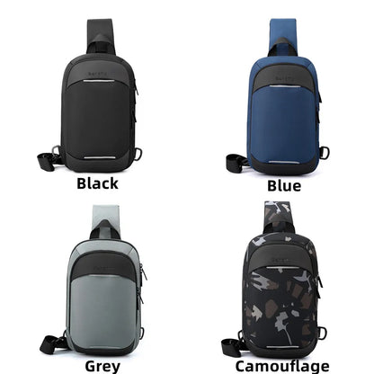 Fashion Men Clutch Phone Pocket For Men Money Purse Handbag Multifunctional Chest Pack Zipper Bag