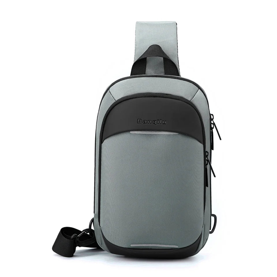 Fashion Men Clutch Phone Pocket For Men Money Purse Handbag Multifunctional Chest Pack Zipper Bag