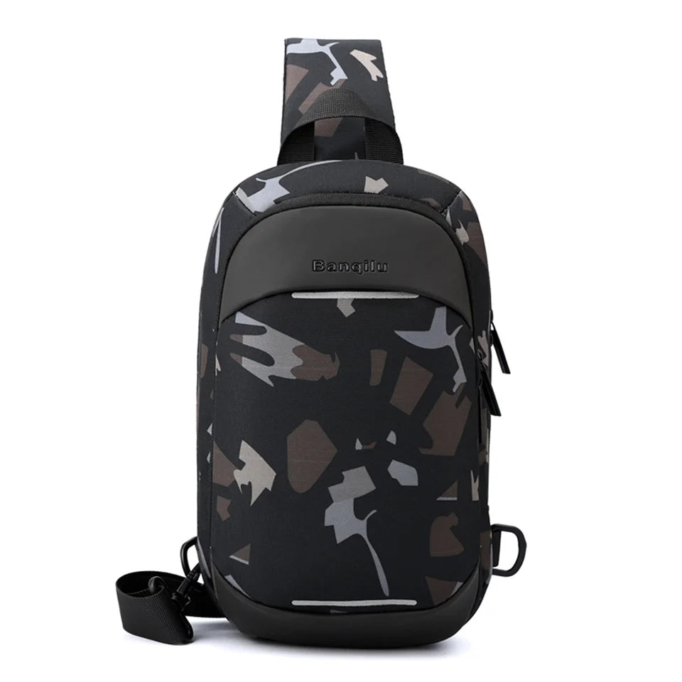 Fashion Men Clutch Phone Pocket For Men Money Purse Handbag Multifunctional Chest Pack Zipper Bag