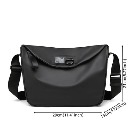 Fashion Men Crossbody Bag Plush Lightweight Tote Zipper Top-handle Package Travel Shoulder Bag
