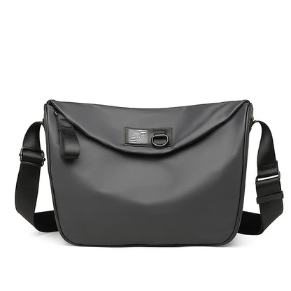 Fashion Men Crossbody Bag Plush Lightweight Tote Zipper Top-handle Package Travel Shoulder Bag