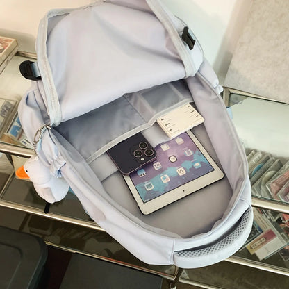 Fashion Men Lady Reflect Light Laptop High Capacity Women College Backpack Female Waterproof Book Bag Boy Travel School Bag Girl