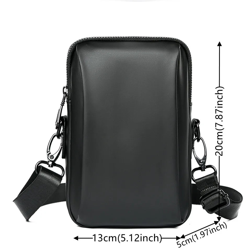 Fashion Men Mini Crossbody Bag & Handbag Clips Phone Packet Man Clutch Wallet Man Small Purse Nylon Shoulder Bags