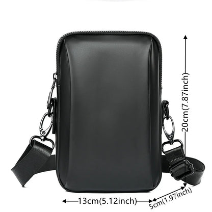 Fashion Men Mini Crossbody Bag & Handbag Clips Phone Packet Man Clutch Wallet Man Small Purse Nylon Shoulder Bags