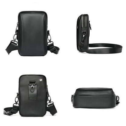 Fashion Men Mini Crossbody Bag & Handbag Clips Phone Packet Man Clutch Wallet Man Small Purse Nylon Shoulder Bags