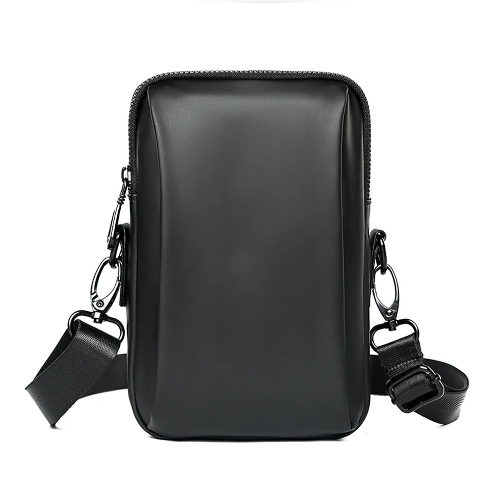 Fashion Men Mini Crossbody Bag & Handbag Clips Phone Packet Man Clutch Wallet Man Small Purse Nylon Shoulder Bags