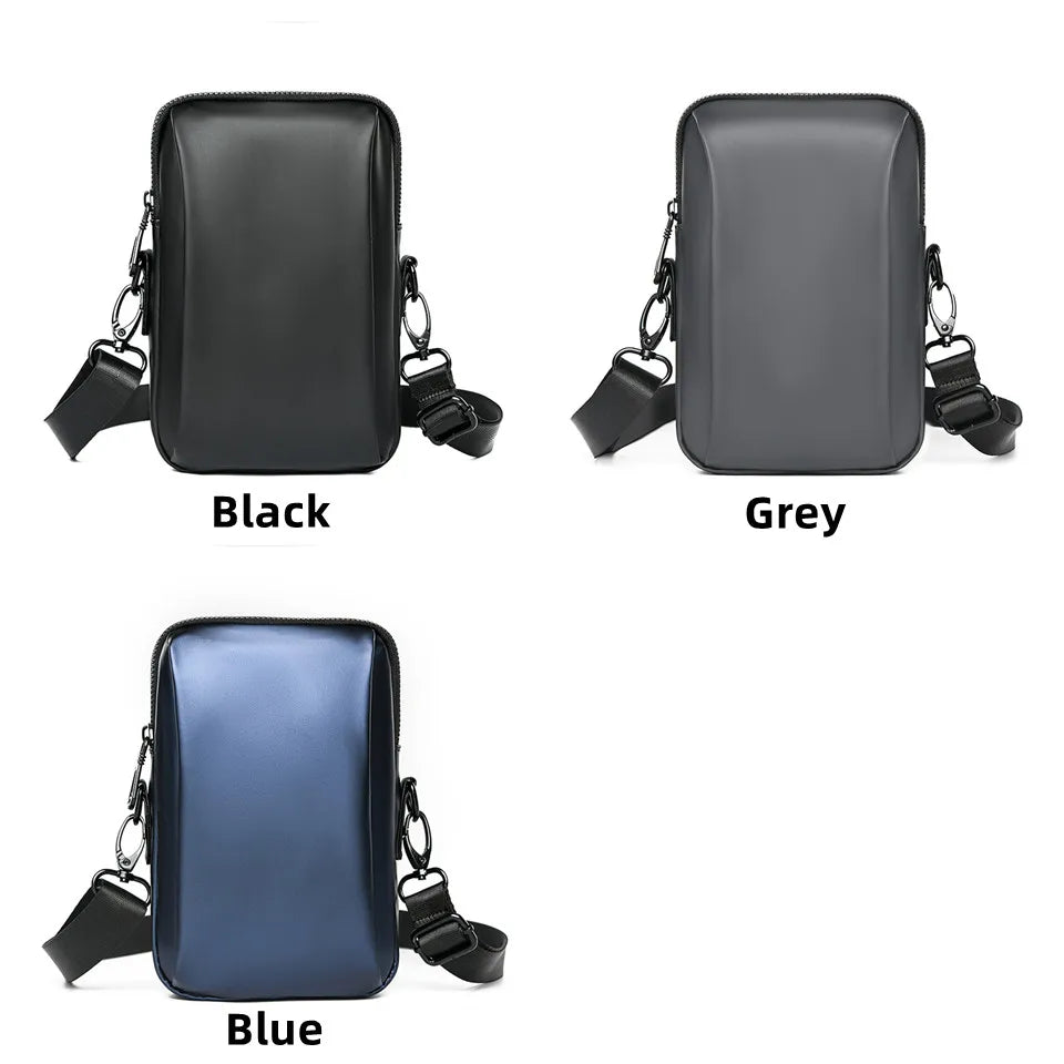 Fashion Men Mini Crossbody Bag & Handbag Clips Phone Packet Man Clutch Wallet Man Small Purse Nylon Shoulder Bags