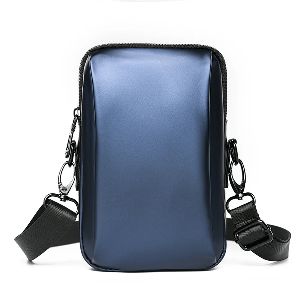 Fashion Men Mini Crossbody Bag & Handbag Clips Phone Packet Man Clutch Wallet Man Small Purse Nylon Shoulder Bags
