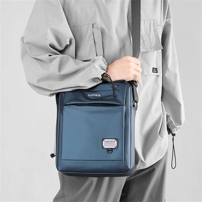 Fashion Men Shoulder Bag Casual Nylon Crossbody Bag Messenger Multilayer Bags Male Handbags