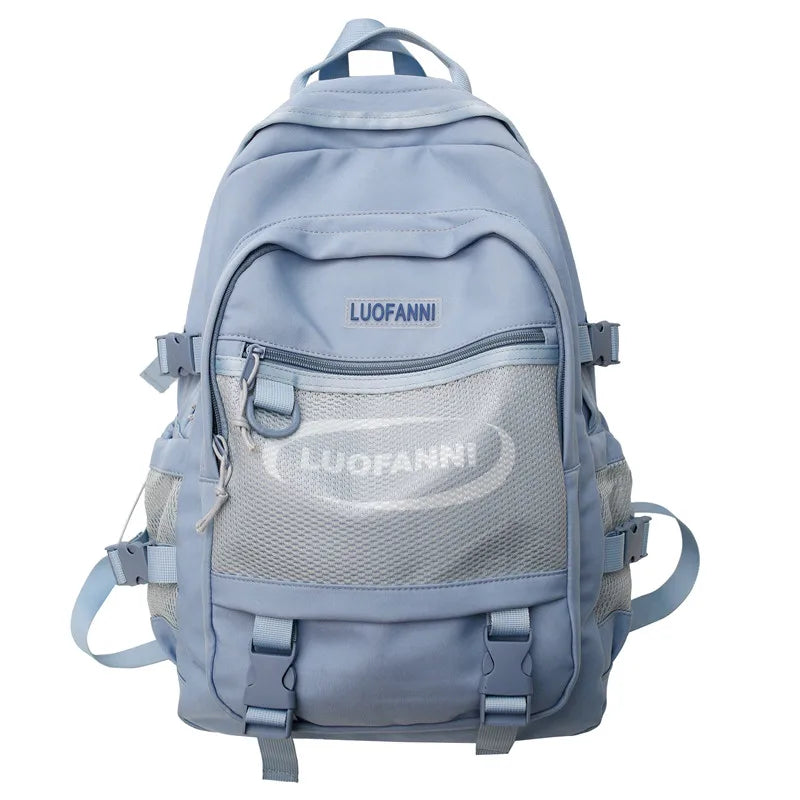 Fashion Men Women High Capacity Mesh Bag Waterproof New Lady Male Backpack Female Net Bag Girl Boy Travel School Backpack Trendy