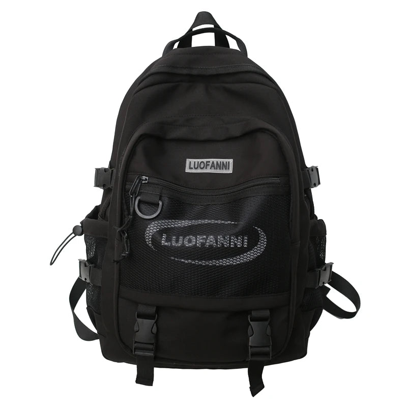 Fashion Men Women High Capacity Mesh Bag Waterproof New Lady Male Backpack Female Net Bag Girl Boy Travel School Backpack Trendy