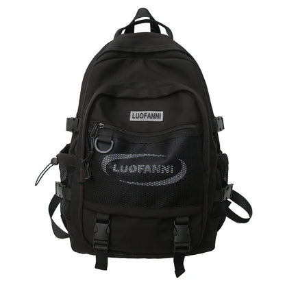 Fashion Men Women High Capacity Mesh Bag Waterproof New Lady Male Backpack Female Net Bag Girl Boy Travel School Backpack Trendy