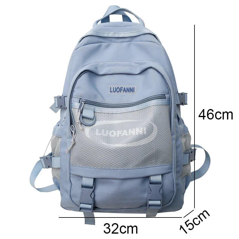 Fashion Men Women High Capacity Mesh Bag Waterproof New Lady Male Backpack Female Net Bag Girl Boy Travel School Backpack Trendy