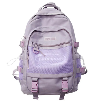 Fashion Men Women High Capacity Mesh Bag Waterproof New Lady Male Backpack Female Net Bag Girl Boy Travel School Backpack Trendy