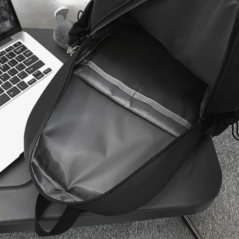 Fashion Men Women School Backpack Female Male Trendy Cool College Bag Travel Girl Boy Solid Color Book Backpack Lady Student Bag